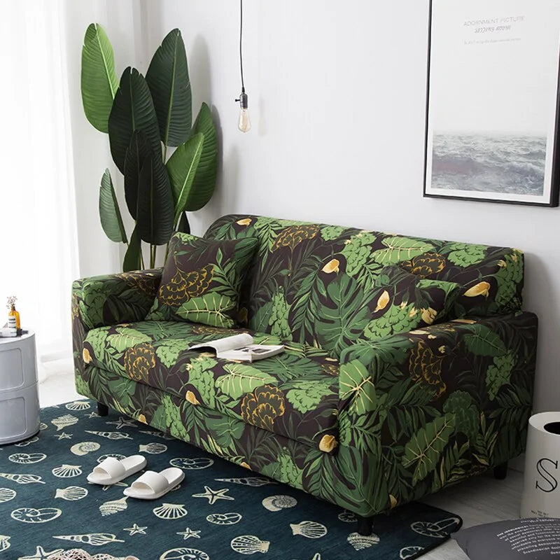 Tropical Leaves Sofa Cover