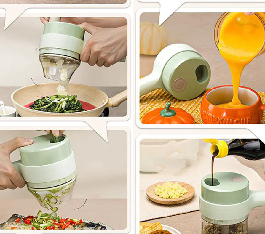 Mini Portable Wireless Chopper Blender Food Processor - ROOTS FARM