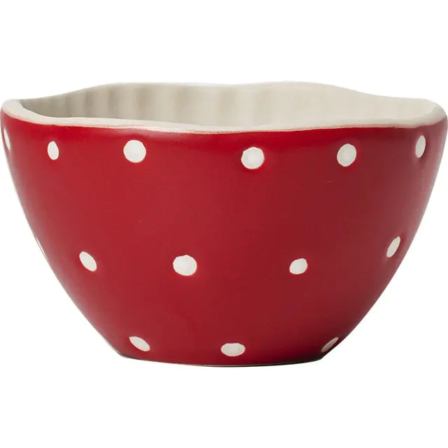 Nordic Style High Color Ceramic Red Mushroom Tableware Cup