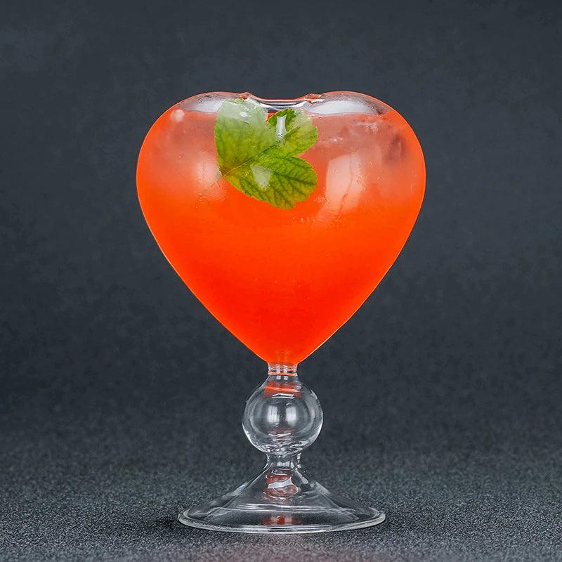 4PCS Creative Heart-Shaped Cocktail Glasses - ROOTS FARM