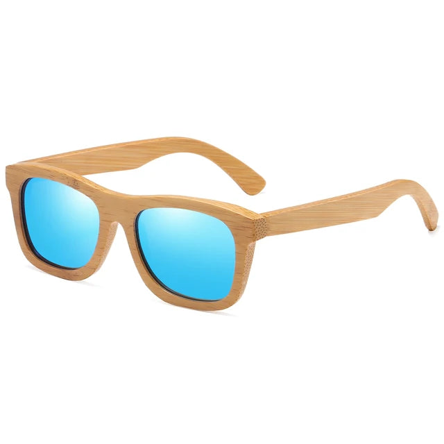 Vintage Bamboo And Wood Sunglasses