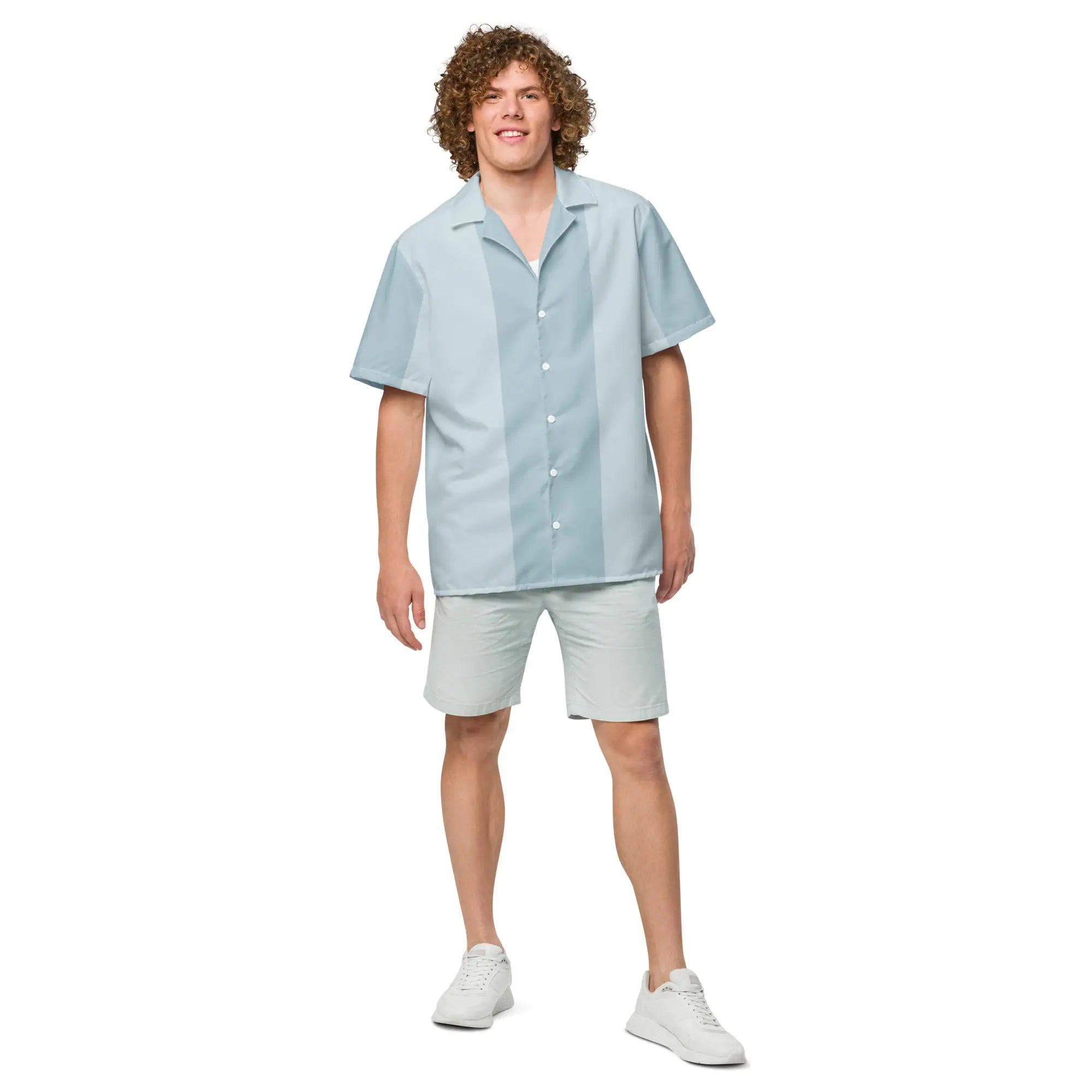 Mako Blue Button Shirt: Dive into Coastal Elegance!