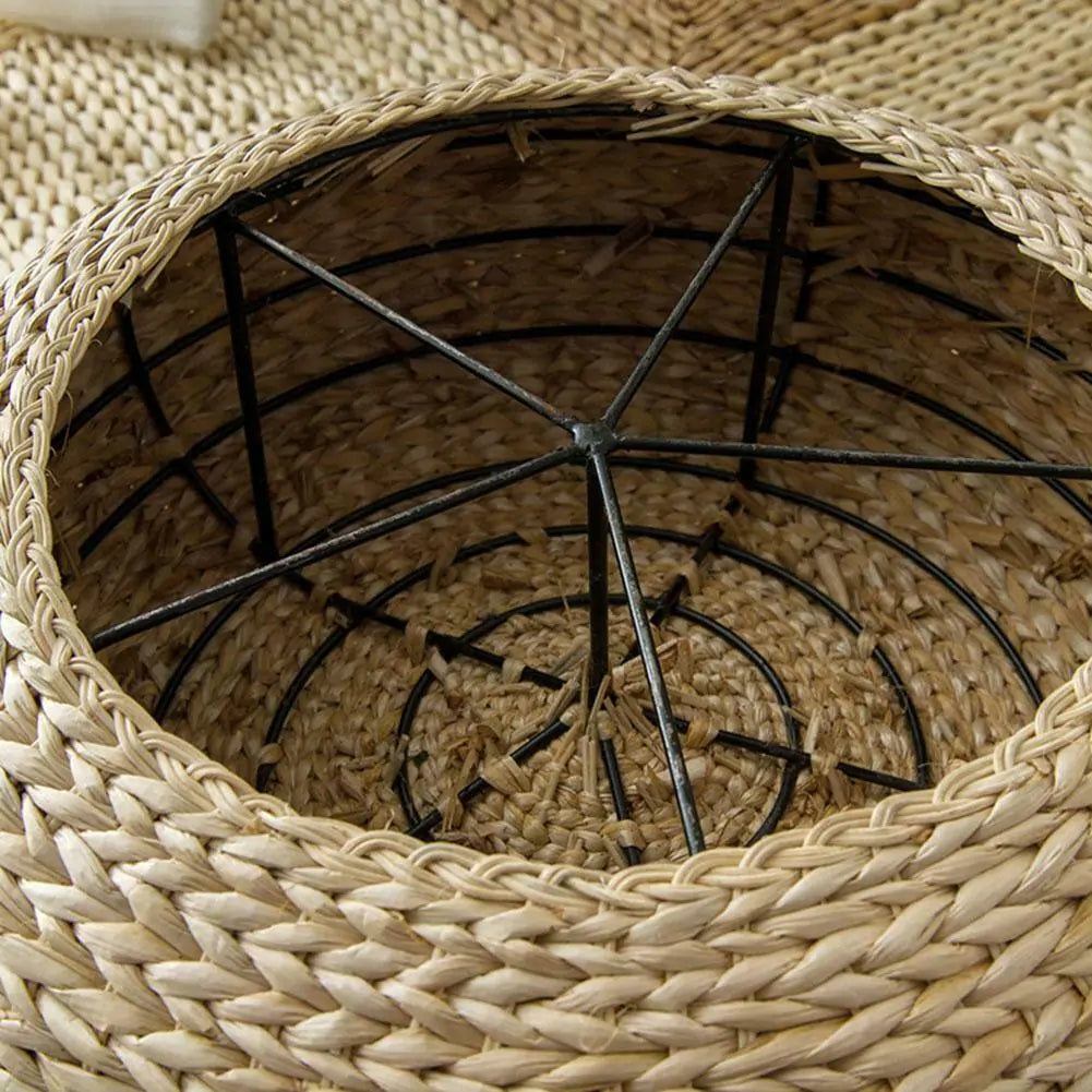 Round Straw Tatami Meditation Cushion - ROOTS FARM