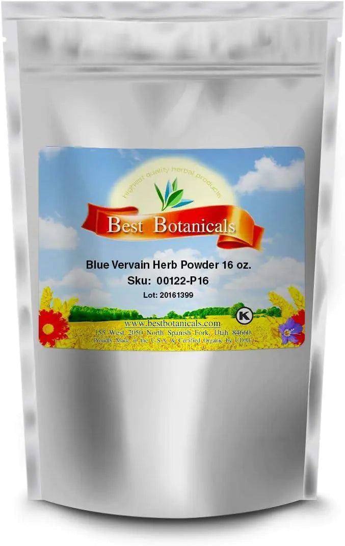 Premium Blue Vervain Herb Powder – 16 oz. by Best Botanicals