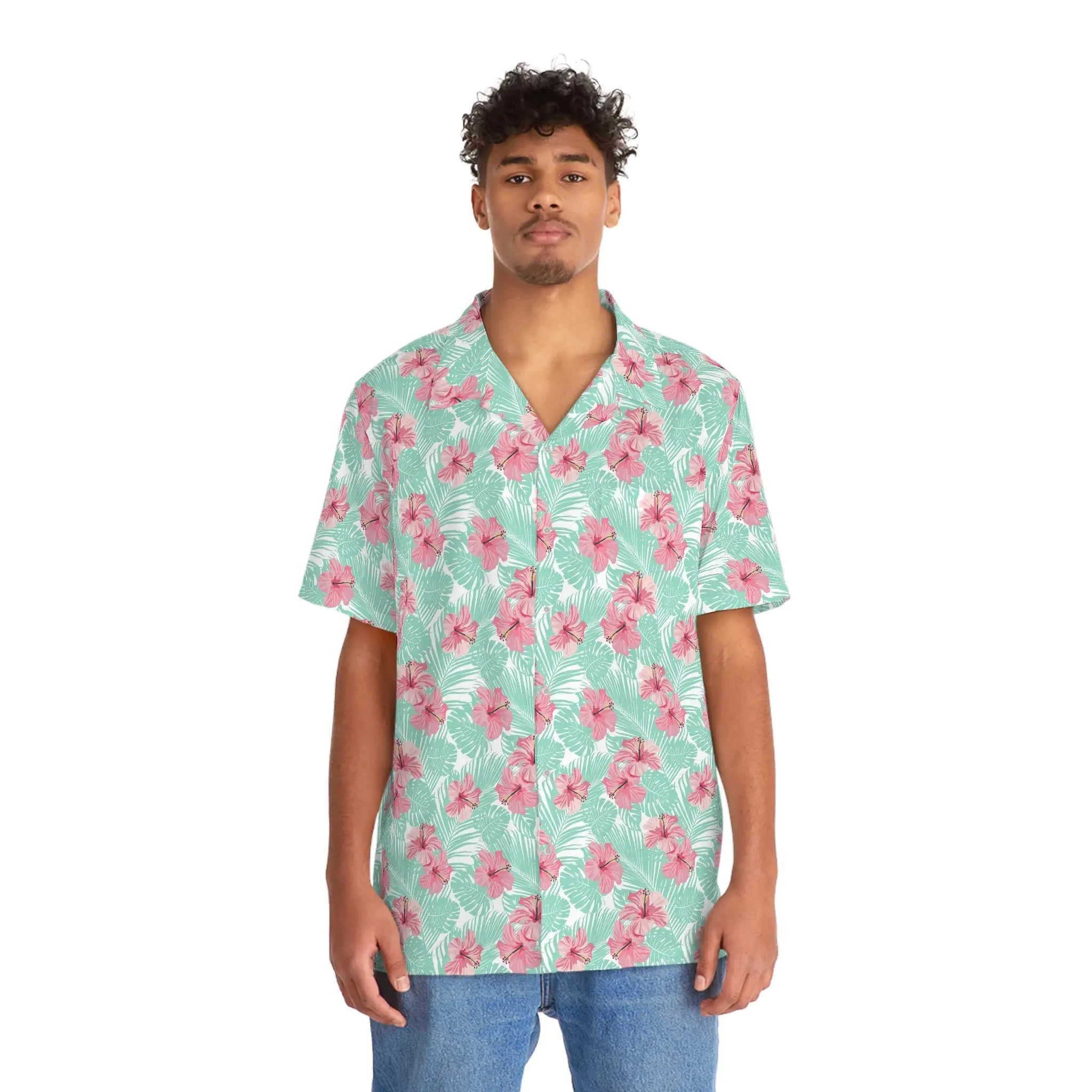 Men's Tropical Sky Garden Floral Hawaiian Shirt