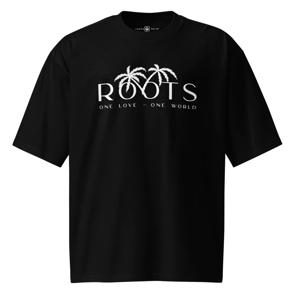 Roots: One Love, One World | Oversized Heavyweight T-Shirt | Cotton