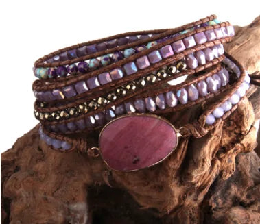 Bohemian Natural Stones Charm Bracelet - ROOTS FARM