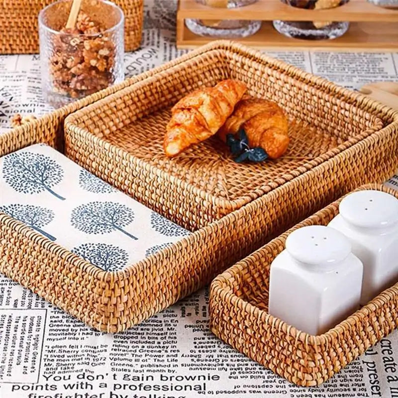 Rattan Wicker Woven Storage Fruit Basket - ROOTS FARM