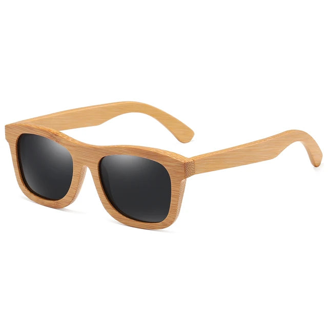 Vintage Bamboo And Wood Sunglasses