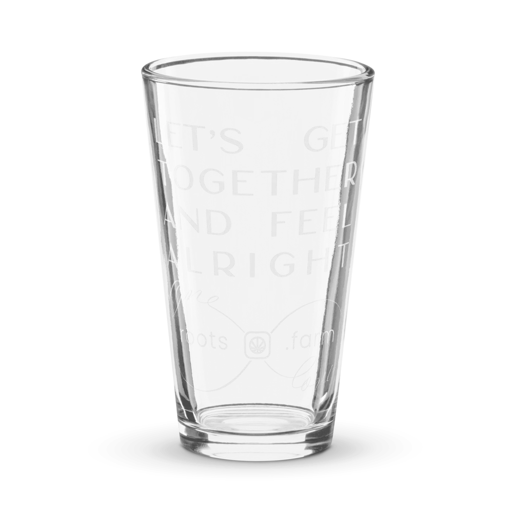 roots.farm® Shaker Pint Glass (16 oz)