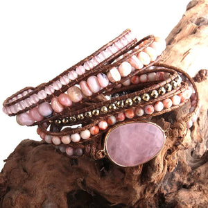 Bohemian Natural Stones Charm Bracelet - ROOTS FARM