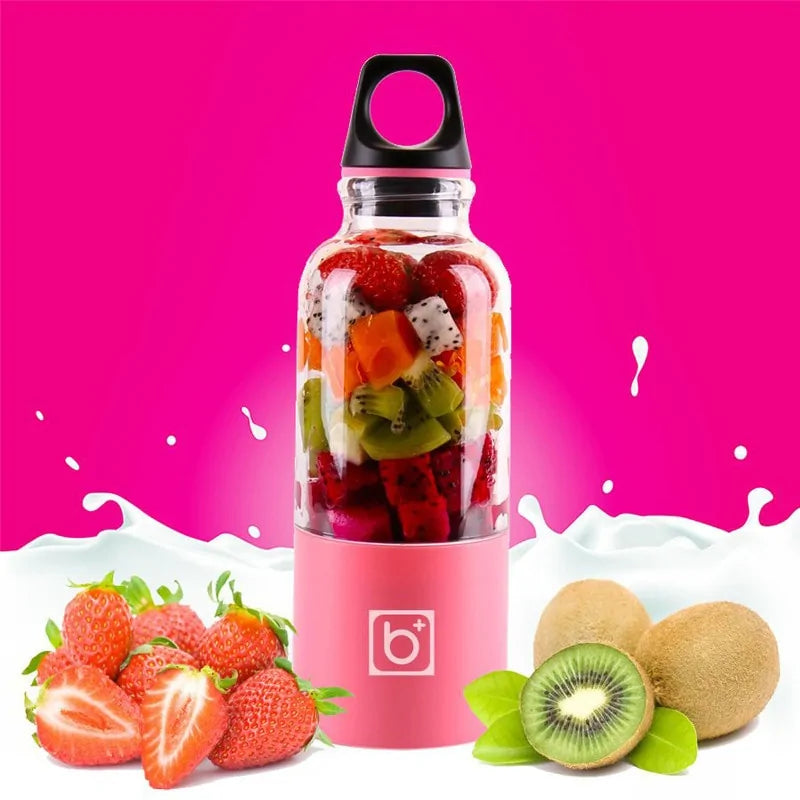 Portable Juicer Cup USB Rechargeable Electric Blender Mixer Bottle