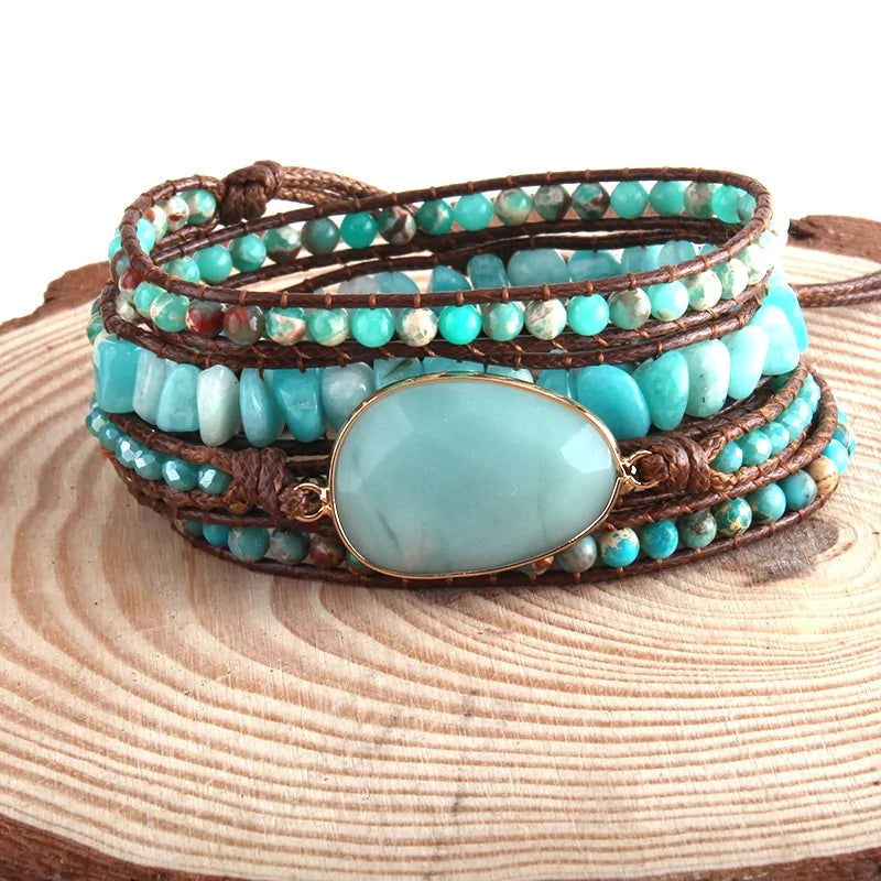 Bohemian Natural Stones Charm Bracelet - ROOTS FARM