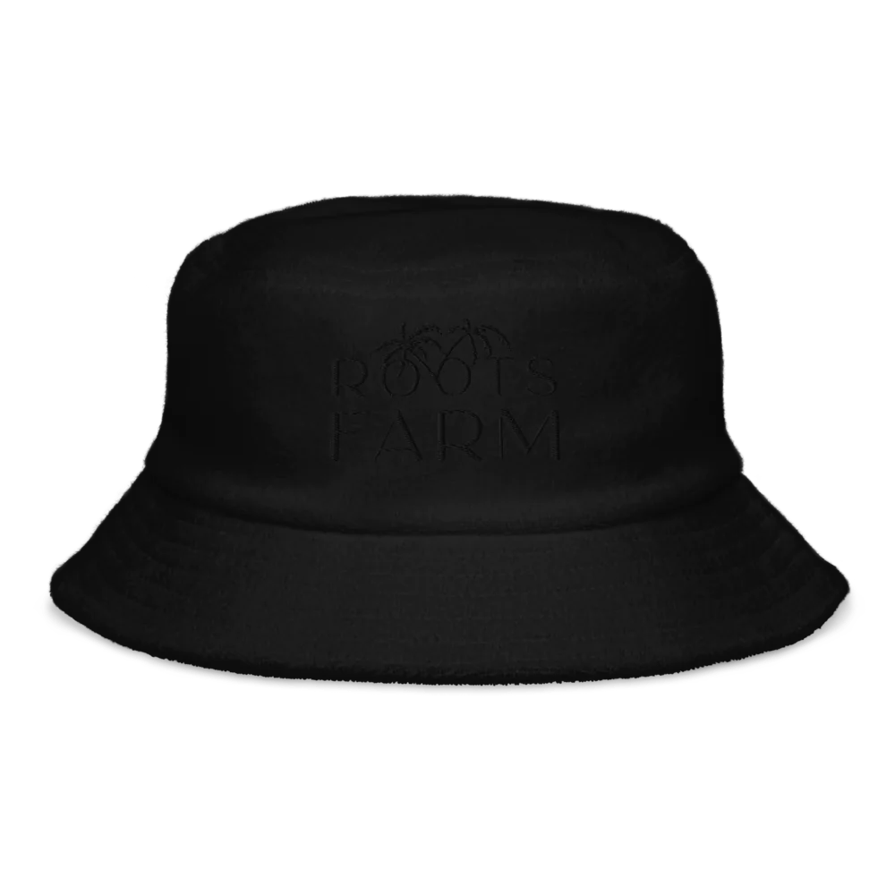 Unstructured Terry Cloth Bucket Hat