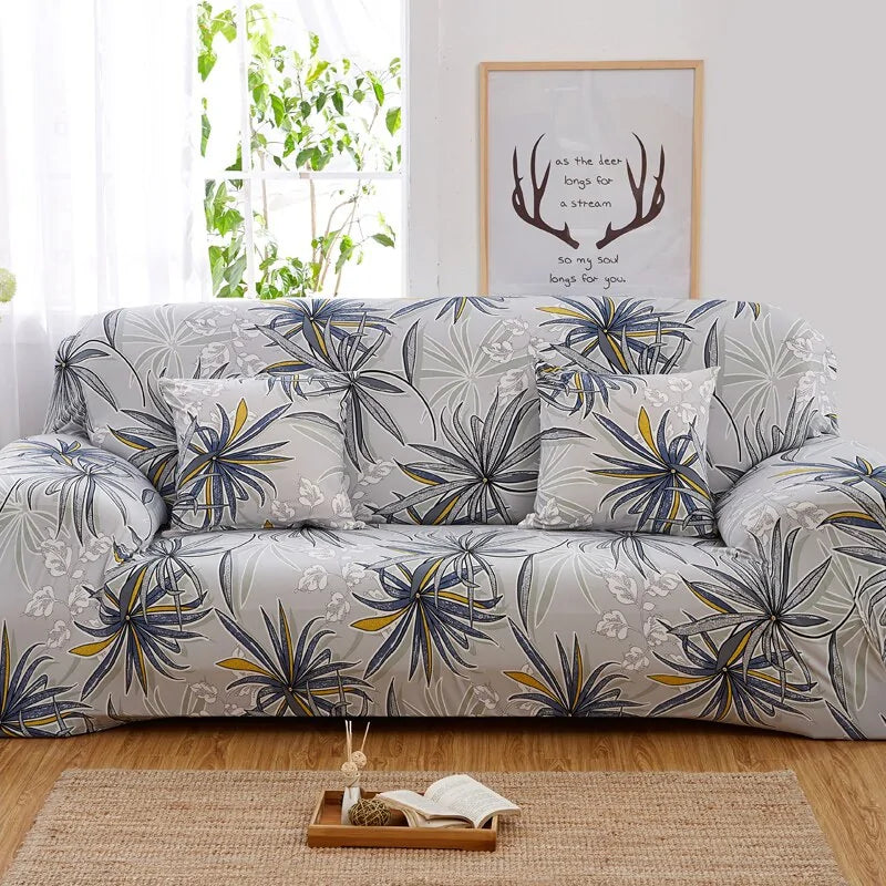 Tropical Leaves Sofa Cover