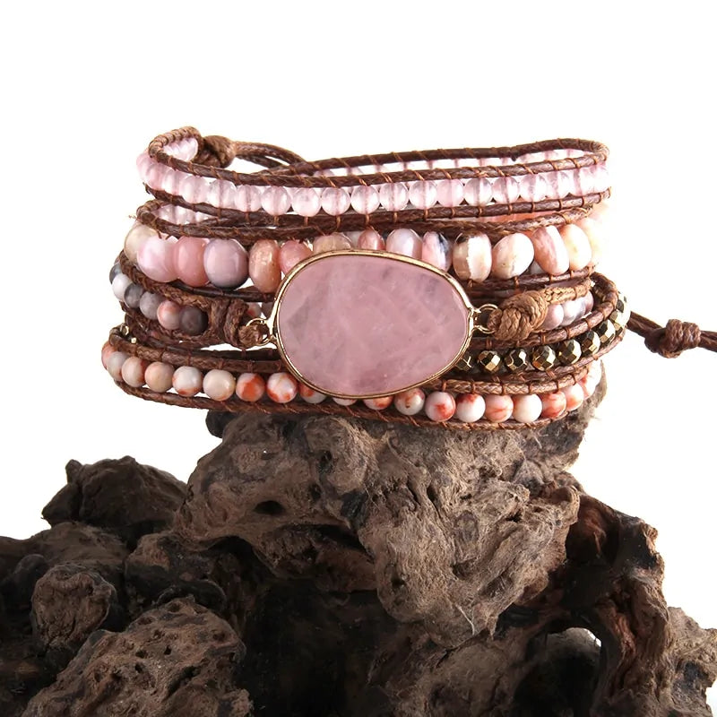 Bohemian Natural Stones Charm Bracelet - ROOTS FARM