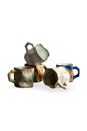 Irregular Shape Ceramic Tea & Coffee Cups - ROOTS FARM