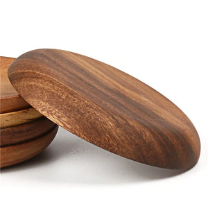 Solid Wood Round Plate - ROOTS FARM