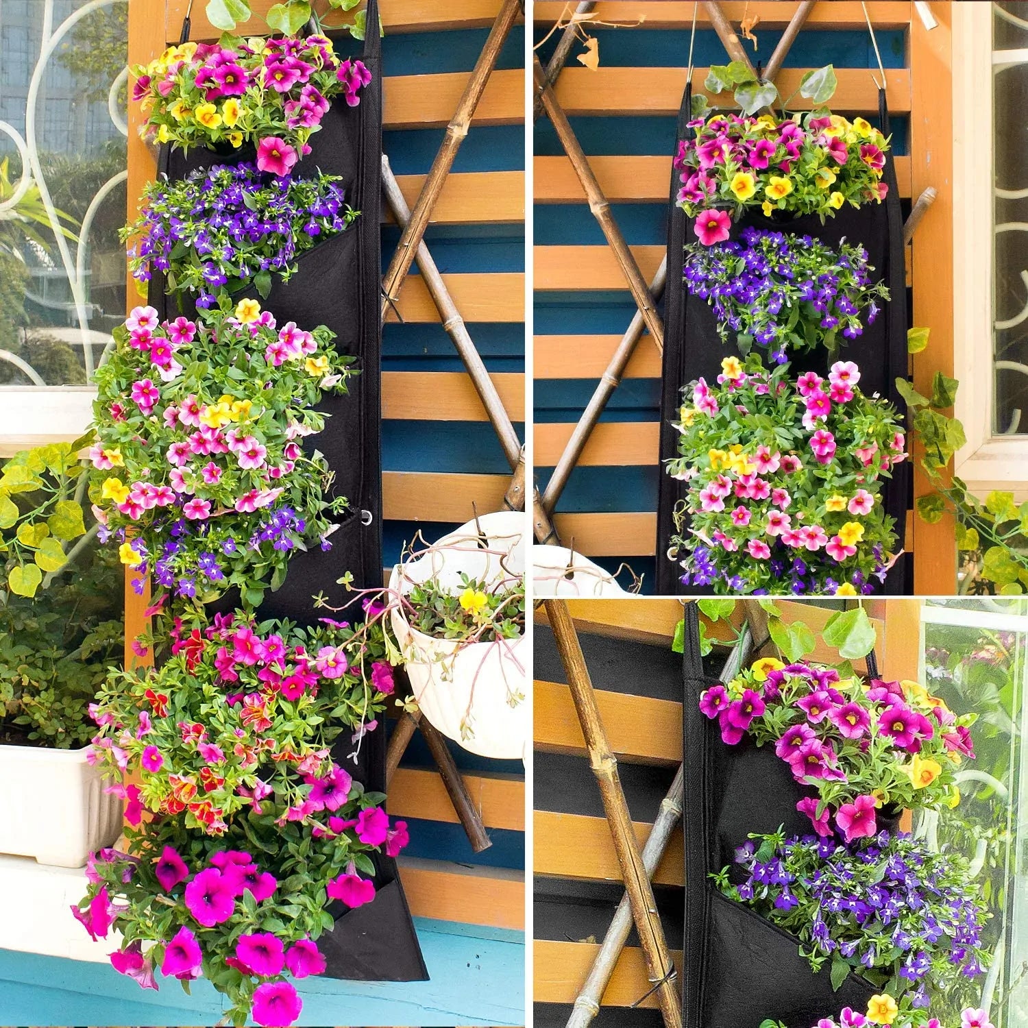 Vertical Hanging Garden Flower Pots - ROOTS FARM