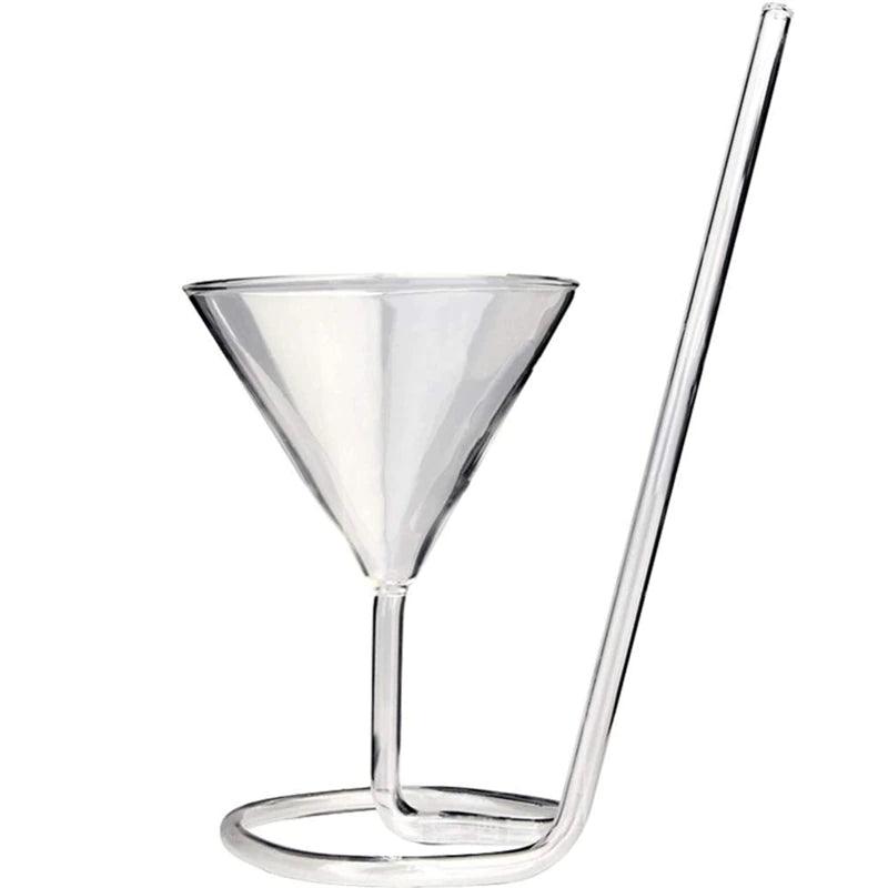 110ml Creative Screw Spiral Straw Molecular Cocktail Glass - ROOTS FARM