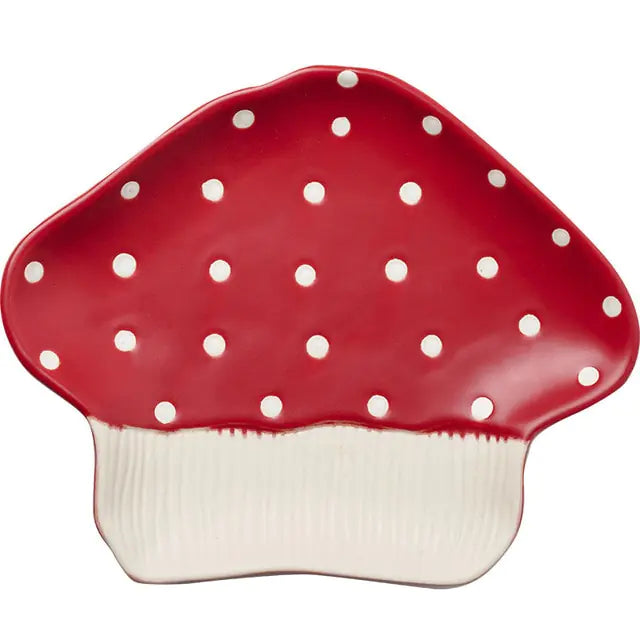 Nordic Style High Color Ceramic Red Mushroom Tableware Cup