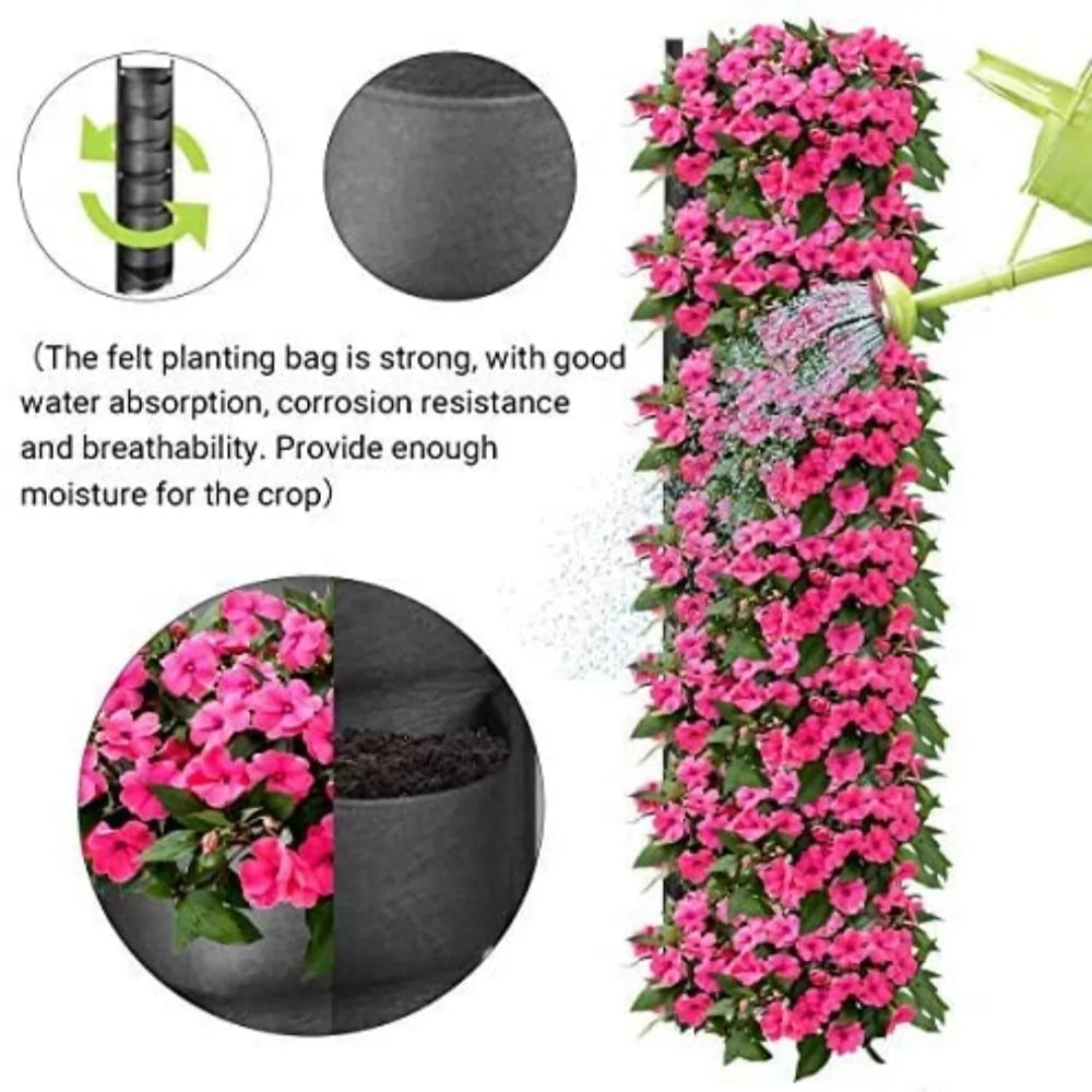 Vertical Hanging Garden Flower Pots - ROOTS FARM