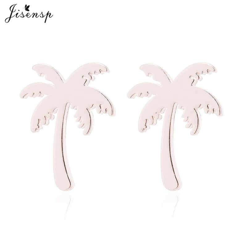 Punk Women Coconut Palm Tree Earrings